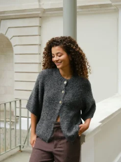 Neo Noir Benuta Fluffy Knit Cardigan 165816< Cardigans|Ammevenligt Tøj