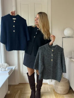 Benuta Fluffy Knit Cardigan 165816*Neo Noir Hot