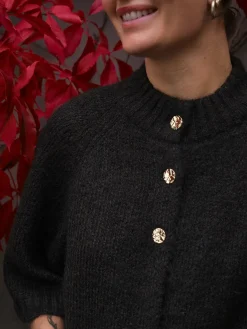 Neo Noir Benuta Fluffy Knit Cardigan 165816< Cardigans