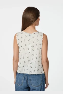 Bibi Embroidery Print Top 165122*Neo Noir Clearance