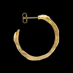 Jane Kønig Big Leaf Hoop< Øreringe