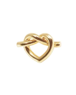 Jane Kønig Big Tied Heart Stud BTHS-AW25-G< Øreringe