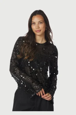 Neo Noir Blake Sequins Blouse 167011< Bluser & Skjorter