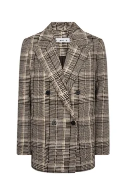 Blanket Check Blazer HL10270*Haute L'Amitié Sale