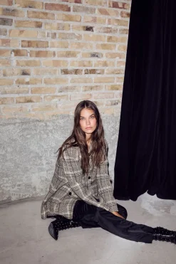 Blanket Check Blazer HL10270*Haute L'Amitié Sale