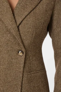 Neo Noir Bowie Herringbone Blazer 164866< Blazere