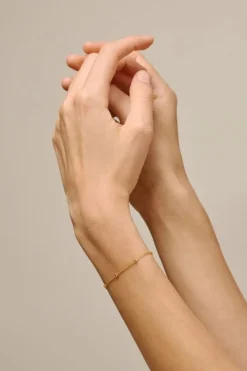 Enamel Copenhagen Bracelet, Beaded Chain B153G< Armbånd