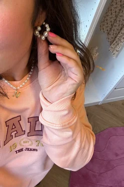 Brass Earring*Mellow Moon New