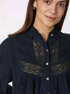 Bria Dobby Blouse 164672*Neo Noir Discount