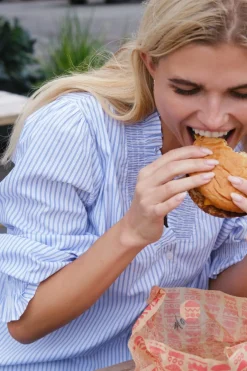 Neo Noir Brielle Stripe Shirt< Bluser & Skjorter