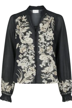 Brise Printed Voile Blouse*Neo Noir Hot