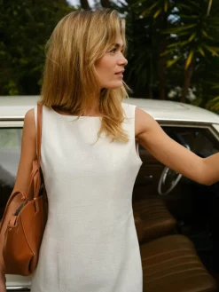 Neo Noir Bruna Ramie Dress 162899< Kjoler