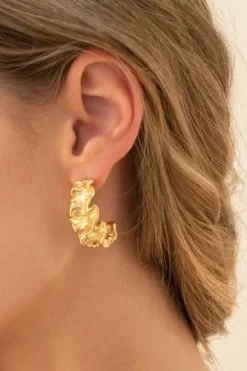 Mellow Moon Caitlyn Hoop Øreringe BS1308E0500< Øreringe