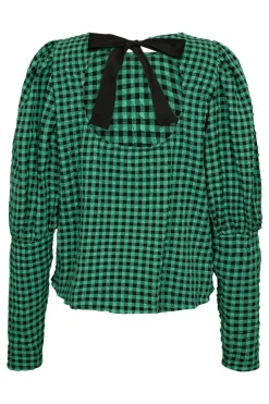 Calebcc Check Bow Blouse 35627*Co´Couture New