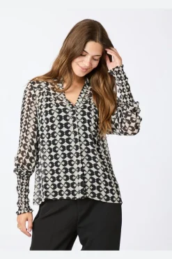 Camisa Graphic Print Blouse*Neo Noir New