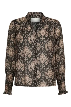 Neo Noir Camisa Print Blouse 167189< Bluser & Skjorter|Ammevenligt Tøj