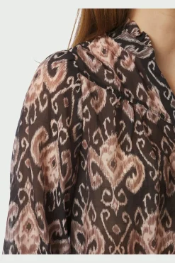 Neo Noir Camisa Print Blouse 167189< Bluser & Skjorter|Ammevenligt Tøj
