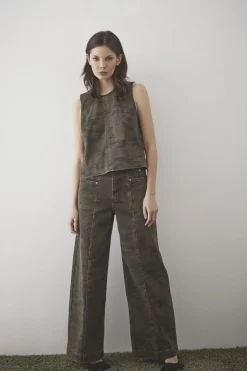 Co´Couture Camoucc Denim Top 35908< T-Shirts & Toppe