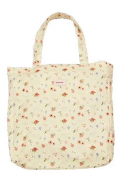 Canvas Totebag Roses And Shells*Maanesten Discount