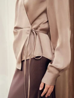 Caprina Heavy Sateen Blouse 166961*Neo Noir Hot