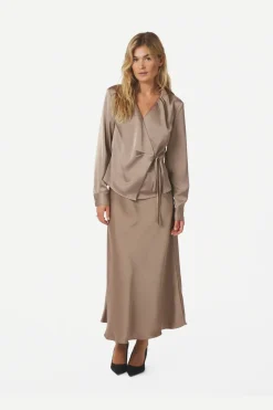 Caprina Heavy Sateen Blouse 166961*Neo Noir Hot