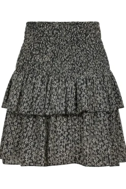 Neo Noir Carin Flower Check Skirt 164692< Nederdele