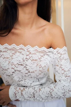 Casadi Lace Flower Blouse 162631*Neo Noir Outlet