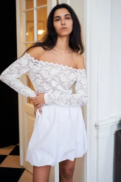 Casadi Lace Flower Blouse 162631*Neo Noir Outlet