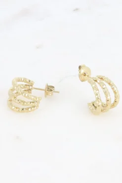 Mellow Moon Charles Hoop Øreringe BM1335E0440< Øreringe