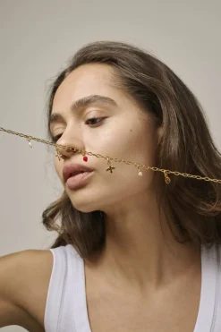 Enamel Copenhagen Charm, Golden Cross C015G< Halskæder