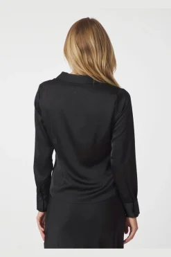 Christy Heavy Sateen Bedaz Shirt 166892*Neo Noir Discount