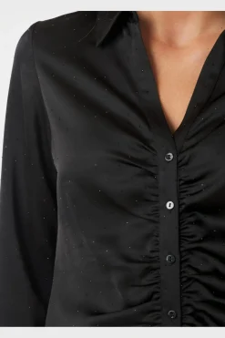 Christy Heavy Sateen Bedaz Shirt 166892*Neo Noir Discount