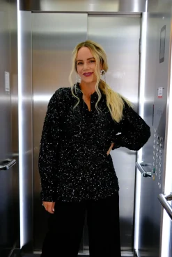 Valentin Studio Classy Sequins Shirt 163336< Bluser & Skjorter