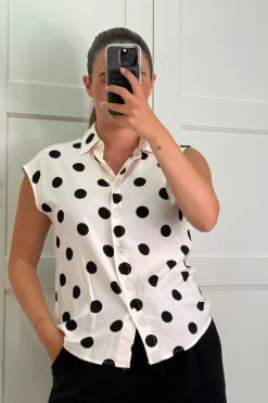 Cleo Polka Dot Blouse*A-bee Online