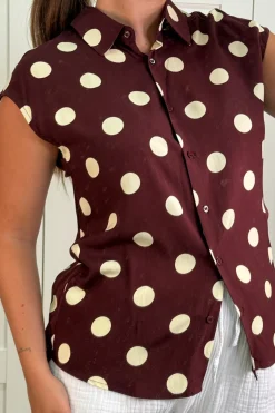 A-bee Cleo Polka Dot Blouse< Bluser & Skjorter|Ammevenligt Tøj