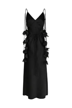 Neo Noir Colly Heavy Sateen Dress 166978< Kjoler