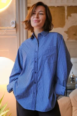 Dalma B Stripe Stone Shirt 164520*Neo Noir Outlet