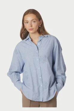 Neo Noir Dalma Dori Mini Stripe Shirt 167460< Bluser & Skjorter|Ammevenligt Tøj