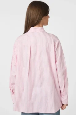 Dalma Soft Stripe Stone Shirt 166553*Neo Noir Best