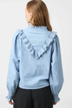 Neo Noir Degas Denim Blouse 166229< Bluser & Skjorter|Ammevenligt Tøj