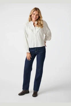 Degas Embroidery Blouse 163440*Neo Noir Clearance