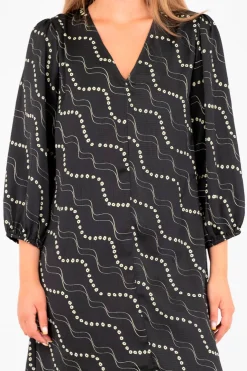 Delfina Flower Stripe Dress*Neo Noir New