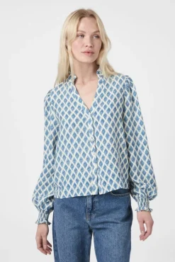 Delsie Print Blouse 166222*Neo Noir Online