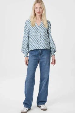 Delsie Print Blouse 166222*Neo Noir Online