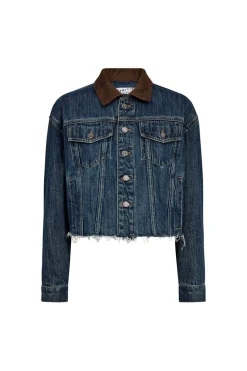 Haute L'Amitié Denize Crop Denim Jacket HL10440< Overtøj & Jakker