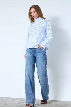 Co´Couture Devincc Asymcc Button Blouse 45019< Bluser & Skjorter