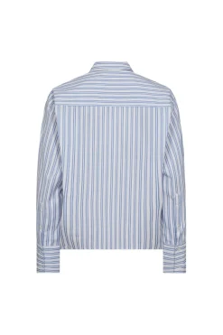 Devincc Stripe Tie Shirt 45018*Co´Couture Online
