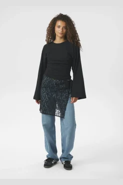 Diffana Wrap Skirt 166872*Neo Noir Discount