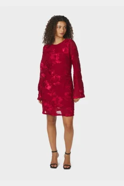 Neo Noir Dirina Big Flower Mesh Dress 167279< Kjoler