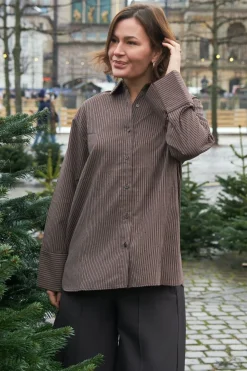 Neo Noir Dita Striped Line Shirt 166888< Bluser & Skjorter|Ammevenligt Tøj